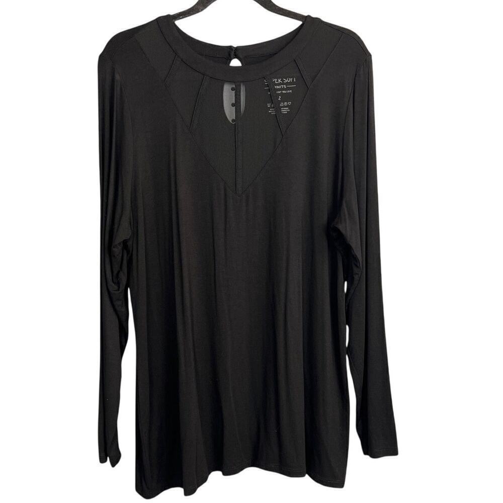 Torrid Mesh Insert Super Soft Knits Long Sleeve Size 2